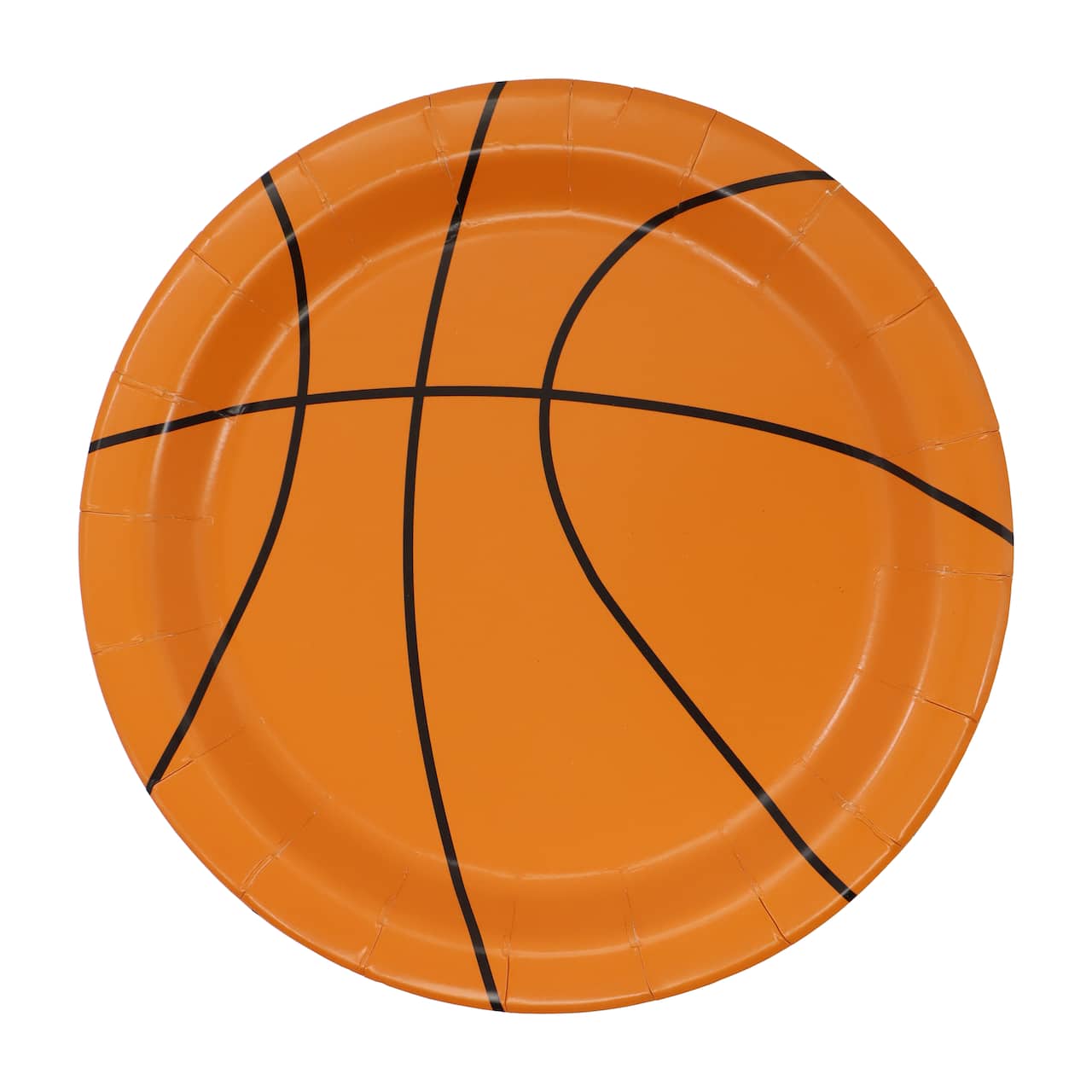 Assiettes à collation en papier motif basket-ball 7 po, 10 unités par Celebrate It